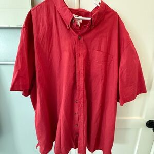 Harbor Bay from DXL Men's Red Button-Up Shirt